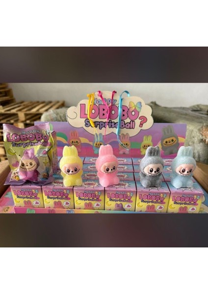 7 cm Mini Sürpriz Kutulu Anahtarlık Labubu | Happy Lobobo