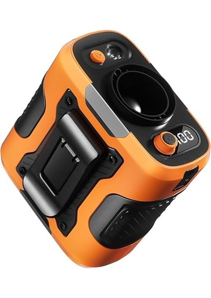 Portable Waist Fan 6000MAH Rechargeable Outdoor Neck &amp; Waist Clip Fan With Strong Wind Power Bank &amp; Lighting For Camping C