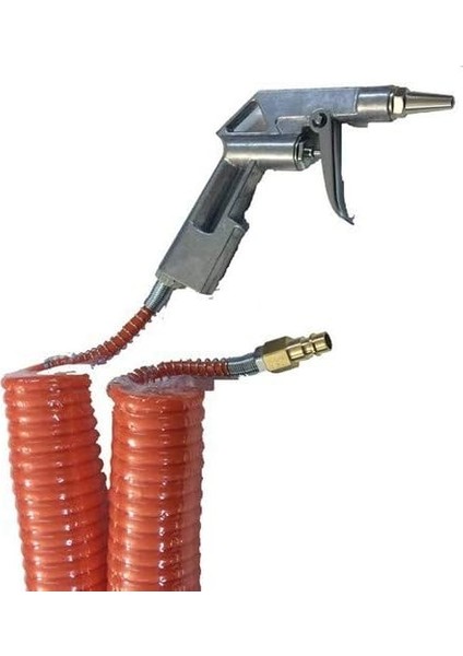 Makina Hava Kompresörü Hortumu ve Tabancası 15 Metre
