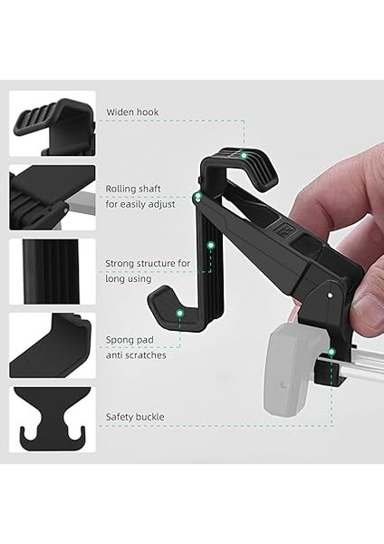 Djı Neo, Mini 4k, Mini 4 Pro, Mini 3/3 Pro, Mini 2 Se, Aır 3, Mavic 3 Pro, Mavic Air 2s Ayarlanabilir Uzaktan Kumanda iPad Mini/hava Aksesuarları Için Tablet Tutucu Montaj modelleri