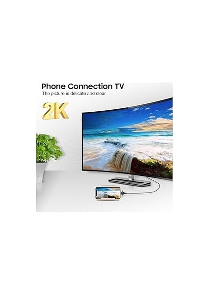 G03-C Combo 3in1 Lightning/micro Usb/type-C To HDMI Ios Android Görüntü Aktarıcı Kablo 2 Metre fırsatları