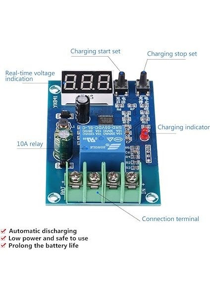 Pil Şarj Kontrol Modülü, 6-60V 10A Lityum Pil Şarj Kontrol Modülü Kartı Otomatik Jeneratörler, Güneş Enerjisi, Rüzgar Türbinleri Için Otomatik Şarj Cihazı Güç Kaynağı Anahtarı fırsatları