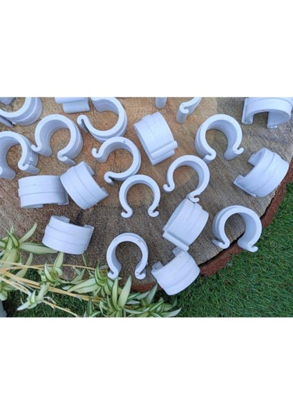 Sera Klipsi 27 'lik 20 Adet Sera Naylonu Tutturucu Çakma Mandal Klips Sera Klipsleri Mandal Klips