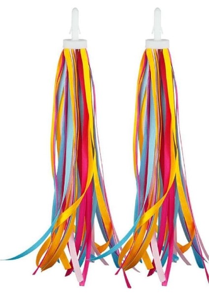 Renkli Bisiklet Püsküller Şerit Moda Bisiklet Gidon Flamalar Komik Çocuklar Çocuklar Için Süsler B