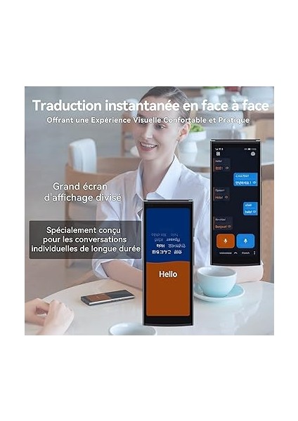 Dil Çevirmeni, %96 Hassasiyet, 18 Dilde Bağlantısız Iki Yönlü Çeviri, Yüz Yüze Çeviri, 50 Dilde Fotoğraf Çevirisi, Smart Translator 4.0, Siyah modelleri