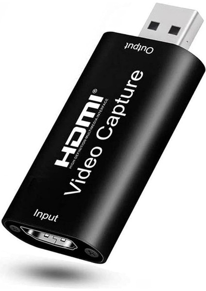 USB 2.0 HDMI Video Capture Video Kayıt Ekran Aktarma Adaptörü - Siyah AL2623