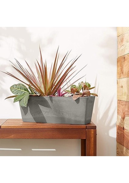 Bahçe Ürünleri Psw U45CT Sadelik Pencere Kutusu, 44,5 cm x 17,78 cm x 15,24 Cm, Çimento fırsatları