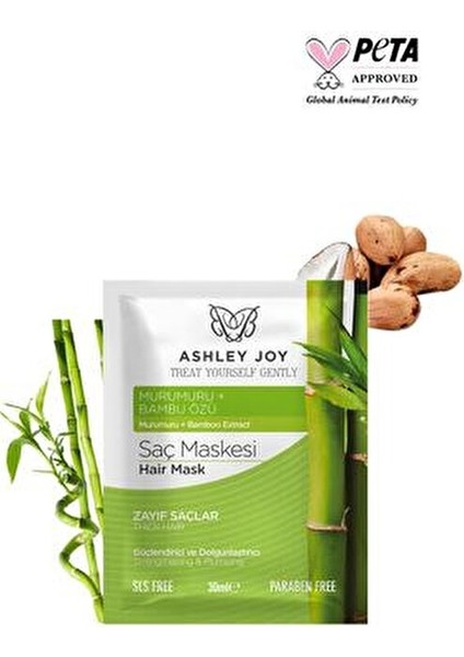 Saç Maskesi Murumuru ve Bambu Özlü Besleyici Etki 30 ml Tüm Saç Tipleri İçin fırsatları