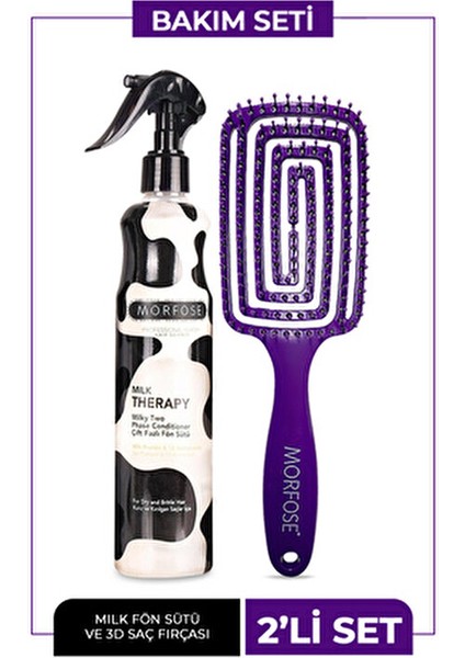 Saç Fırçası ve Milk Therapy Fön Suyu Kuru ve Kırılgan Saçlar İçin 400 ml fırsatları