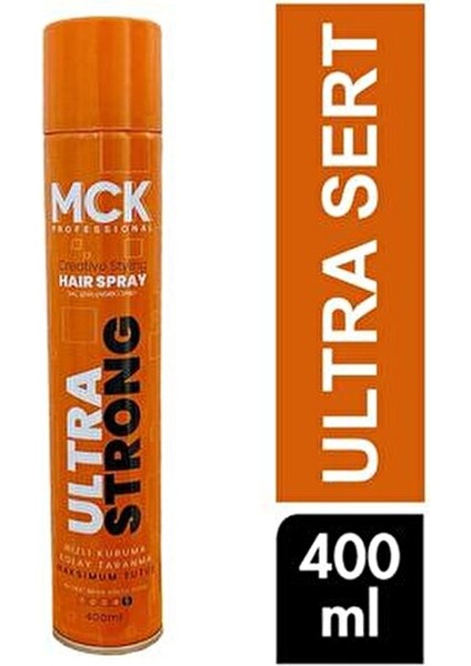 Saç Spreyi Mega Ultra Strong 400 ml Tüm Saçlar İçin Maksimum Tutuş ve Kolay Tarama