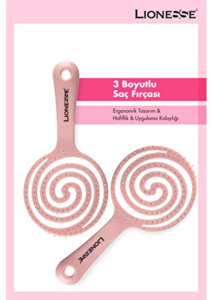 Tarko Lionesse Pembe Maze Brush Saç Fırçası Tüm Saç Tipleri İçin 1 Adet Yumuşak Uçlu fiyatları
