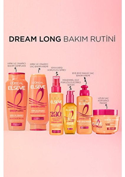 L'oréal Paris Elseve Dream Long Mükemmel Düz Serum 2×100 ml Kabarma Önleyici Etkiyle modelleri