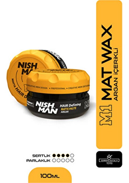 Saç Şekillendirici Mat Pasta Wax Normal Saçlar İçin 100 ml Argan Yağlı fiyatları