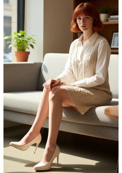 Kadın Antrasit Saç Örgü V Yaka Kolsuz Triko Jile Elbise Ilkbahar Sonbahar Günlük Şıklık Kaliteli fiyatları