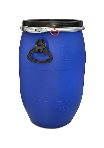 Varil Polietilen 60 L Kapaklı, Gıda Kalitesi, Mavi (22095) fırsatları