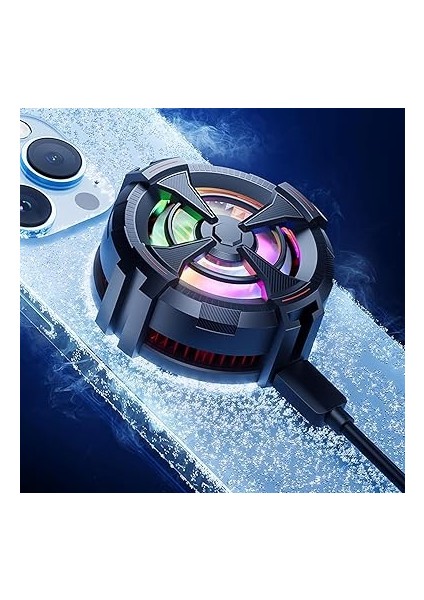 Cep Telefonu Soğutucu Fan Rgb Radyatör Soğutucu, Oyun Için Soğutma Fanı, Kablolu, IPhone 12,13 ve 14 Serisi ile Uyumlu Magsafe, Akıllı Telefon/tablet Için indirimleri