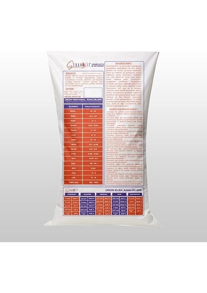 Vermikülit - Fine 50 Litre modelleri