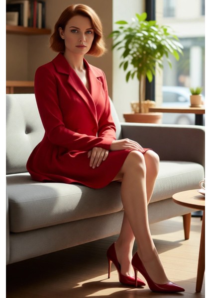 Kadın Dokuma Ceket Elbise Uzun Kollu Piliseli Mini Boy Ofis ve Günlük Şıklık Için Ideal Tasarım fiyatları