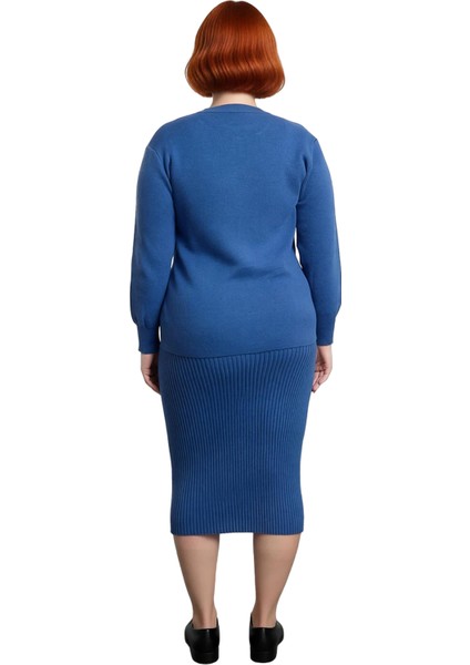 Kadınlar Için Bodycon Kesim Mavi Kolsuz Midi Boy Fitilli Triko Elbise Yaz Stiliyle Modern Şıklık fırsatları