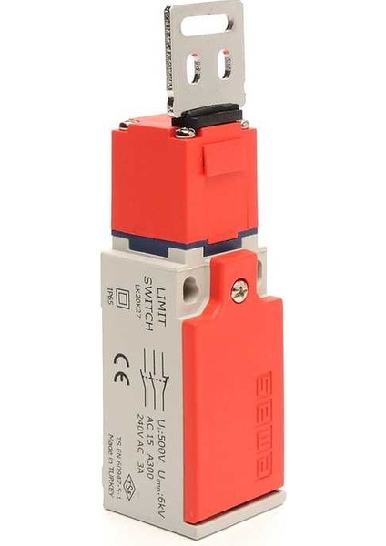 L5K23LUM320 Emniyet Sınır Şalteri Kıvrık+Düz Metal Anahtarlı