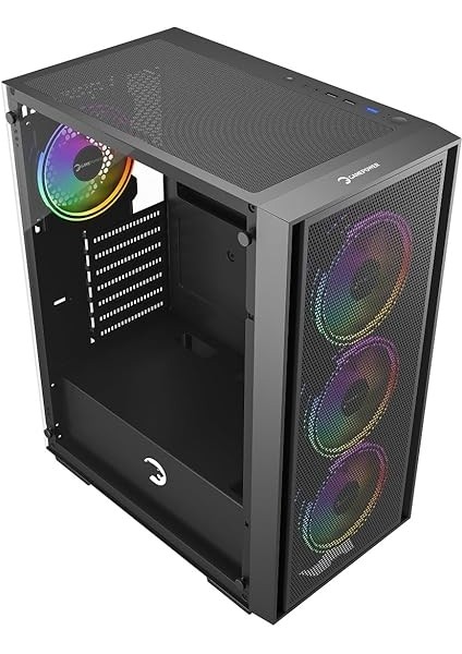 Power Flex 4 * 120MM Argb Fan Temperli Cam Atx Gaming Mesh Kasa modelleri