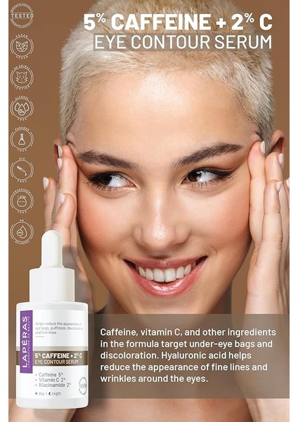 5% Caffein 2% Vitamin C Under Eye Serum, Aydınlatıcı Göz Serumu, 30 ml fırsatları