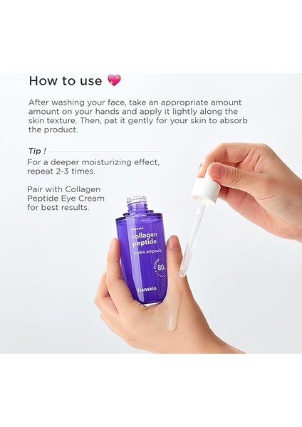 Collagen Peptide Hydra Ampul-Yüz Serumu%80 Kolajen ve 20 Çeşit Peptit/yaşlanma Karşıtı 90ML indirimleri