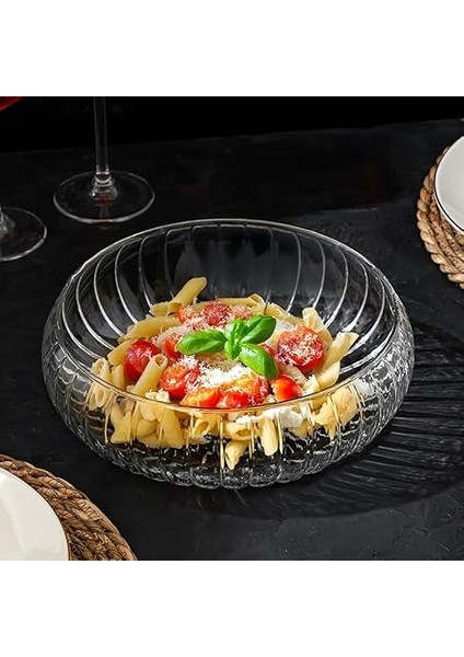 RYG7045 El Yapımı Büyük Boy Cam Salata Kasesi Şeffaf 23 cm fiyatları