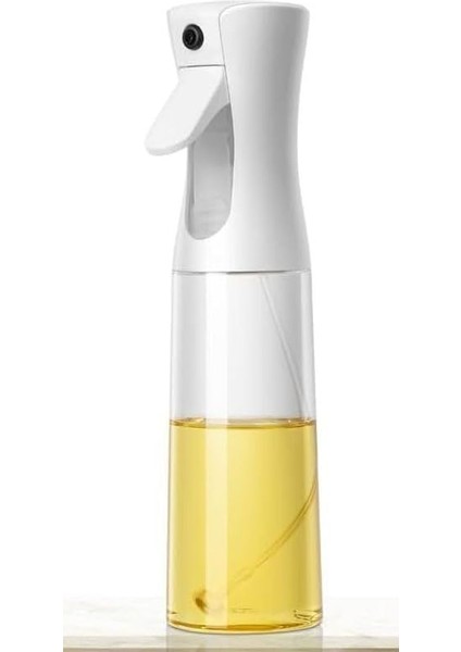 Cam Sprey Yağdanlık, Akıtma Damlatma Yapmaz, Limon, Sirke, Yağ Püskürtücü 225 ml Airfryer Kızartma Izgara Salata Için Yağlık 1 Adet. (Beyaz)