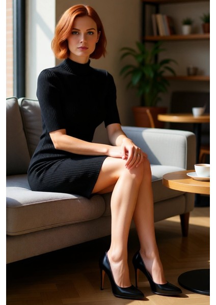 Kadın Dik Yaka Bodycon Kısa Kol Triko Elbise Modern ve Şık Görünüm Için Ideal Bir Seçim Kaliteli fiyatları