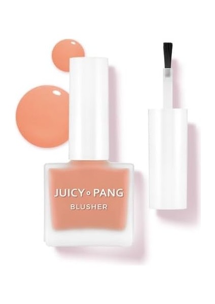 Meyve Kokulu, Nemlendirici, Doğal Görünümlü Sıvı Allık A'pıeu Juicy-Pang Water Blusher OR01