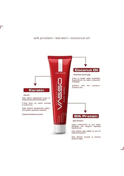 Saç Boyası | Koyu Kumral Yoğun Kızıl | Genesis Hair Color 100 ml fırsatları