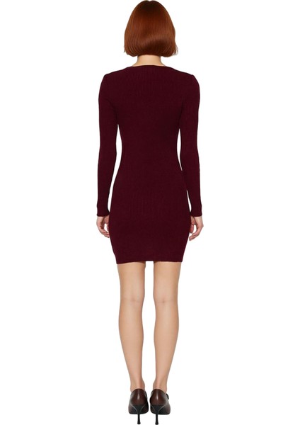 Kadınlar Için Akrilik Bisiklet Yaka Bodycon Kesim Mini Elbise Büzgülü Tasarım Şıklığı Kaliteli fiyatları