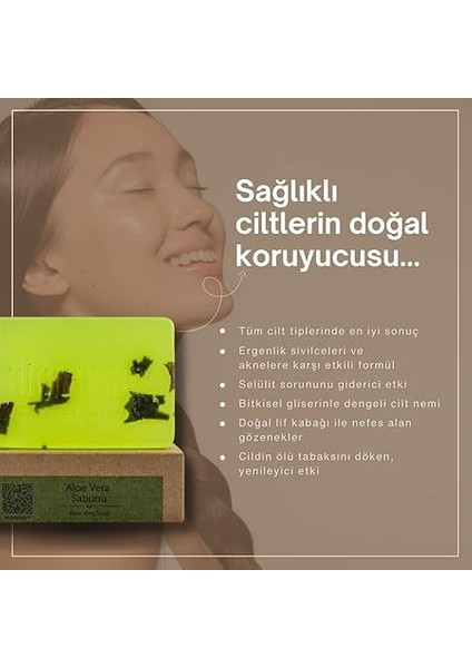 100% Organik Aloe Vera Sabunu 120 gr - Kepek ve Yağlanma Karşıtı Katı Şampuan, Saç ve Yüz Için Doğal Bakım Sabunu modelleri