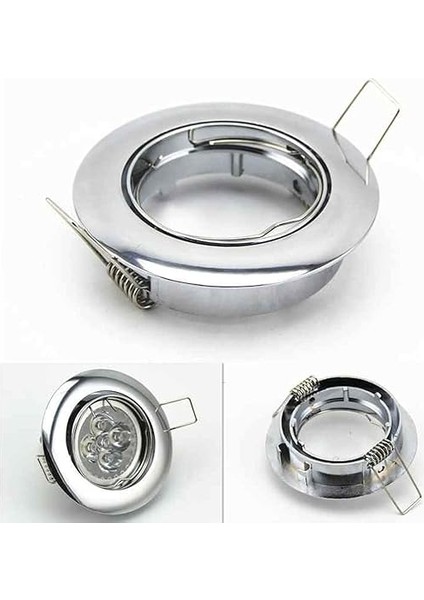 20 Adet Yaylı Halka GU10 MR16 Için Çap Downlight Tutucu Yaylı Halka Klips LED Halojen Lamba Tutucu 50 mm indirimleri