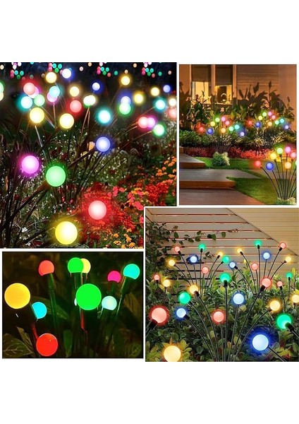 4'lü Güneş Enerjili Ateşböceği Işığı Paketi, Bahçe LED Duvar Işığı, Dış Mekan Için Güneş Işıkları, Bahçe Dekoru modelleri