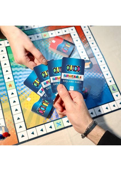 Quıdo Bilgi Yarışması Oyunu | 250 Soru 2500 Cevaplı Eğlenceli Aile ve Arkadaş Zeka Oyunu | 7+ Yaş