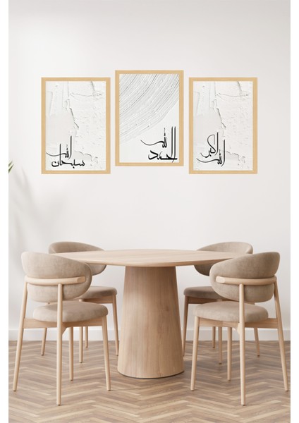 🌙 Modern Çerçeve Görünümlü Tasarım Minimal 3'lü Tablo Seti 🌟 CRVS1206 13 x 17 fiyatları