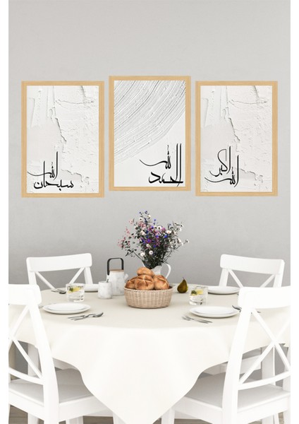 🌙 Modern Çerçeve Görünümlü Tasarım Minimal 3'lü Tablo Seti 🌟 CRVS1206 13 x 17 indirimleri