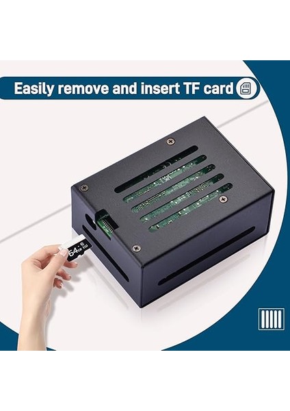 Metal Kasa Için Raspberry Pi 5, Destek Pcıe M.2 Nvme SSD Kalkanı Üst X1001 / X1000 / N04 /N05 ve Raspberry Pi 5 Aktif Soğutucu modelleri