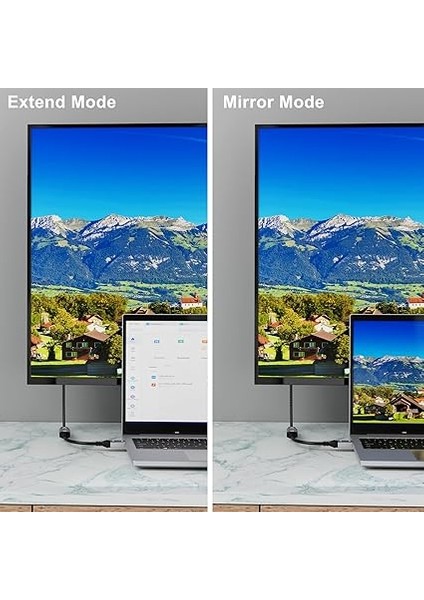 Displayport 1.4 - HDMI 2.1 Ultra Hd 8k Fiş - Soket Kablo 0,25M Dönüştürücü 8k @ 60Hz 4K @ 120Hz Displayport Pc ve HDMI Ekranlar Tv ile Uyumlu indirimleri