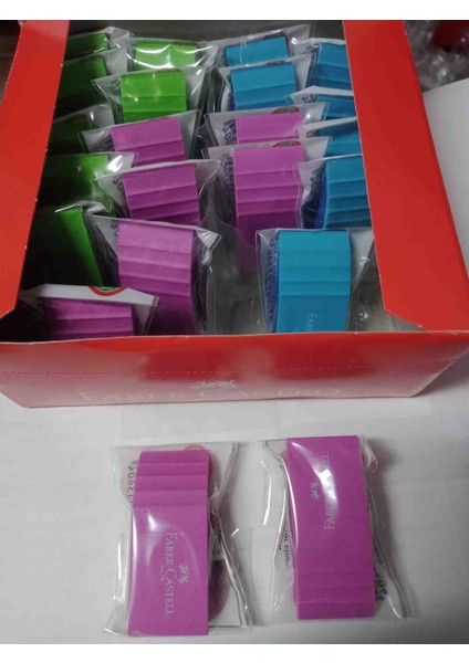 2li Yaprak Şekilli Pembe Silgi