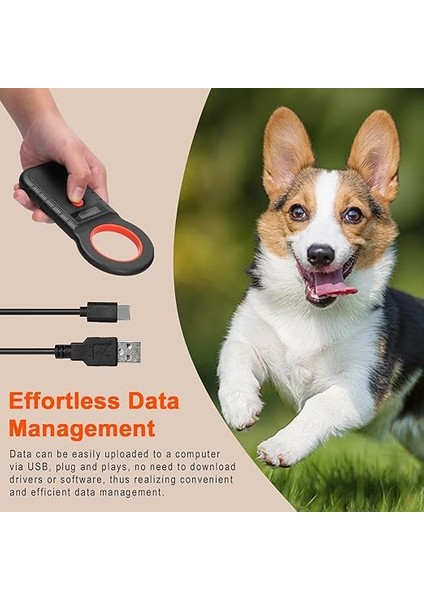 Pet Mikroçip Okuyucu Tarayıcı Wirel El Tipi Çip Tarayıcı Hayvan Etiketleri Tarayıcı O Ekran Desteği Emıd FDX-B(ISO11784/85) Evcil Hayvan Hayvan Yönetimi Için 128 Veri Depolama Beyaz modelleri