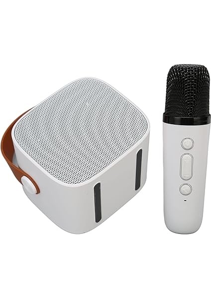 Hoparlör Mikrofon Seti, Retro Retro-Retro Ses Ses Karaoke Makinesi, Yetişkinler Için Dış Için Uzun Mesafeli Ayarlanabilir Kararlı Hacim (Whıte) fiyatları