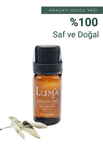 Adaçayı Uçucu Yağı 10 ml %100 Saf Ve Doğal - Sage Essential Oil