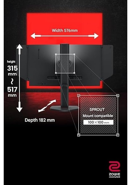 Zowıe XL2566X+, 24.1" Inç, Tn Panel, Full Hd (1920 x 1080), 400Hz, Dyac™2, Shield, S Switch, Black Equalizer, Color Vibrance, Low Blue Light, Flicker-Free, Vrr, K Locker, E-Spor Oyuncu Monitörü modelleri