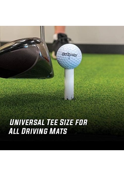 Kauçuk Golf Tişörtleri 9'lu Paket - 3 x 1,5 Inç, 2,25 Inç ve 3,5 Inç Tees - Suni Çim Golf Paspasları ile Evrensel fırsatları