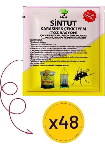 Adet 25 gr Sintut Karasinek Tuzağı Için Çekici Yem | 1200 Gr. fiyatları