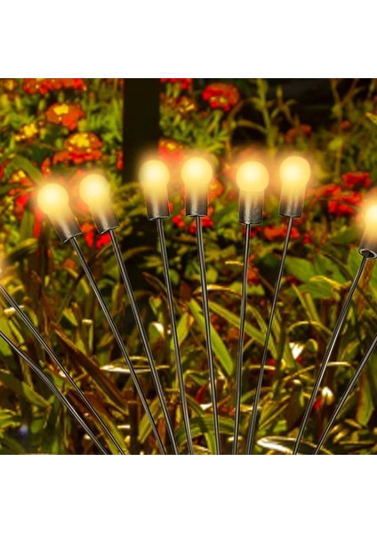 Firefly Solar Pathway Lights, 2 Adet Dış Mekan Aydınlatması, Ateş Böceği Işığı, Led, Su Geçirmez, Sallanan Bahçe Lambası, Yıldızlı Gökyüzü, Avlu, Veranda, Güneş Enerjili Bahçe Dekorasyon Lambaları fiyatları