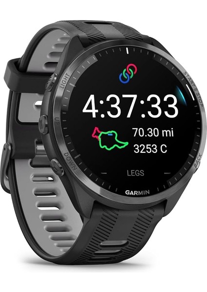 Forerunner 965 - Karbon Gri Dlc Titanyum Siyah | Gri
